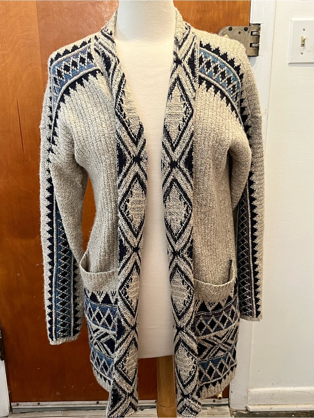Lucky Brand Womens Southwestern
Open Front Cardigan Size M
Festival Rodeo Boho